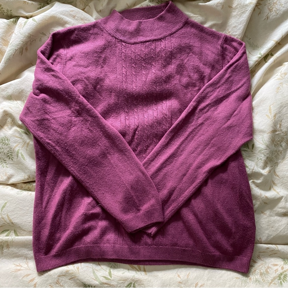 Magenta Turtleneck